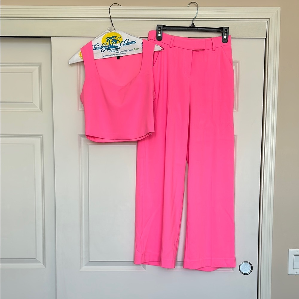 Pink Women's Pants & Jumpsuit Set
